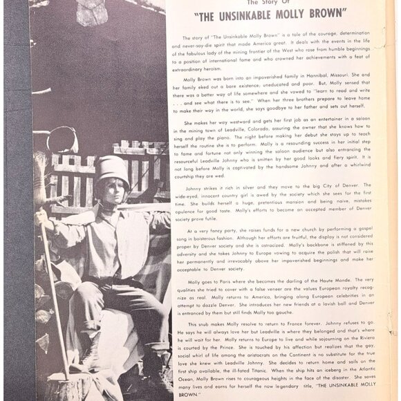 Vintage Unsinkable Molly Brown Vocal Selections Debbie Reynolds 1960 Song Book - Picture 8 of 9